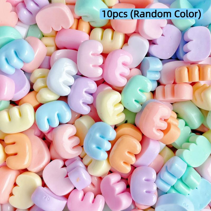 Handmade Mini Letter Charms Cute Diy Phone Cases Hair Clips Shoes Accessories Random Color
