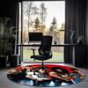 Guns N Roses Printed Round Rug Carpet Chair Rug Area Rug Entryway Doormats,for Office Chair Living Room Bedroom Kitchen Room.
