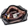 CC-MAX Women's Shoulder Bag, Large Capacity, A4 Size, Handbag, PU Leather, Shoulder or Crossbody, Simple and Stylish, CC2412 (Black)