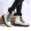 Winter Snow Boots Women Waterproof Suede Warm Plush Non-Slip Rubber Skiing Hiking Shoes Stylish Winter Essential Causal Shoes