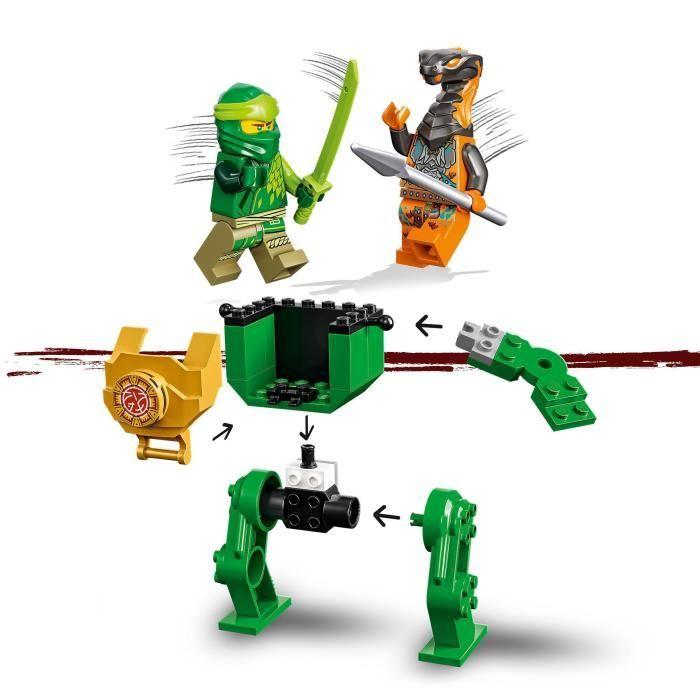 LEGO® 71757 NINJAGO Le Robot Ninja de Lloyd, Jouet pour Enfant dès 4 Ans avec Figurine Serpent, Set de Construction