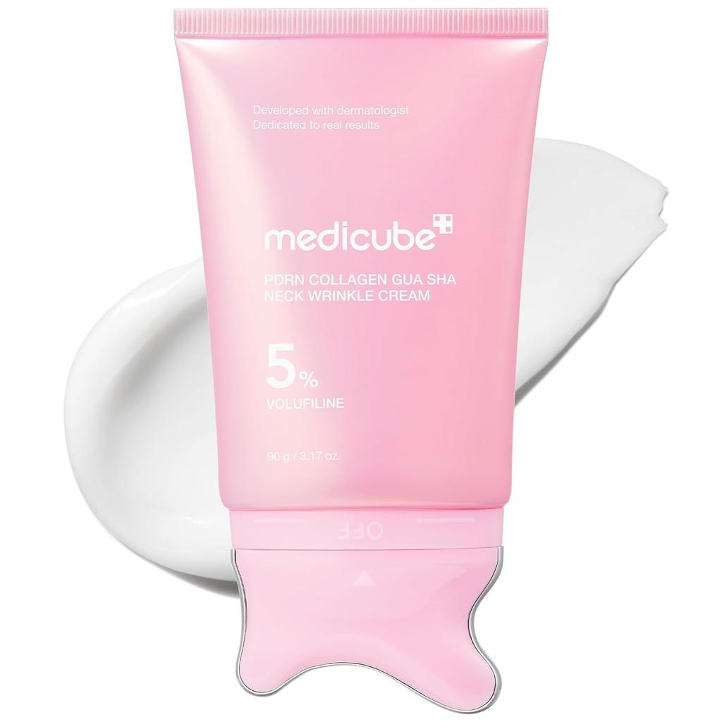 PDRN Kolagenový krém na krk Anti-Aging Zpevňující péče s masáží Gua Sha 50 ml
