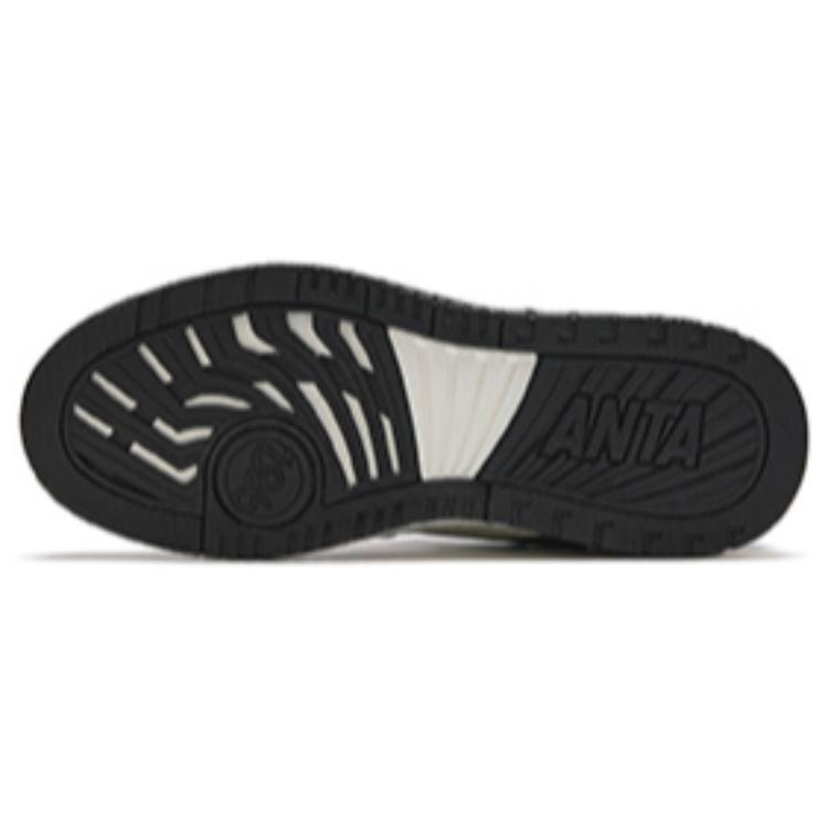 Anta Comfortable Trendy Wear-Resistant Non-Slip Low-Top Skate Shoes Men Sneakers Black White 112448068-2