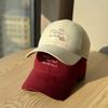 New style cute cartoon embroidered baseball cap for women, fresh and versatile, makes the face look smaller, provides sun protection, soft top
