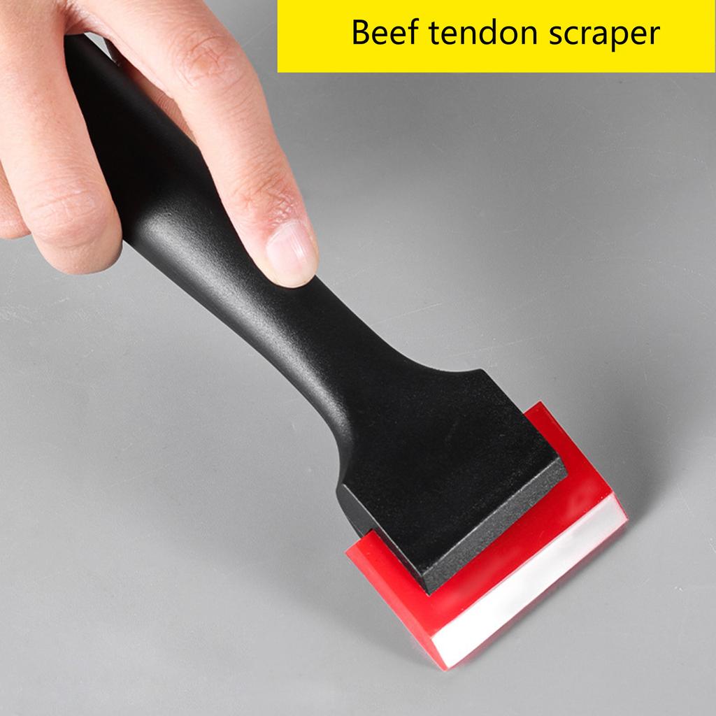 Silicone Squeegee All-Purpose Scraper for Auto Glass Shower Door Cleaning Bathroom Tile Seam Smoothing with NonSlip Grip