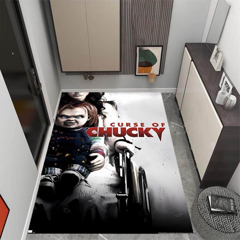 Chucky's Country Adventure Themed Anti-Slip Rugs - Polyester Home Decor, Suitable for Bedrooms, Living Rooms, Doorways, Studios, and Decorations