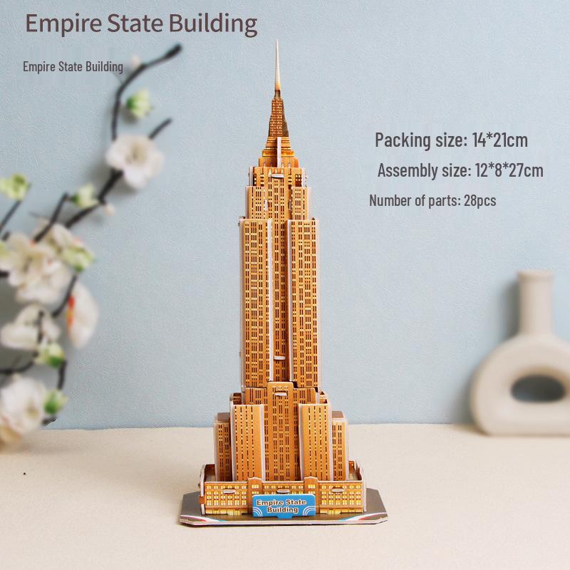 Street Stall 3D Puzzle DIY Paper Craft Kindergarten School Opening Children's Educational Building Blocks Toys
