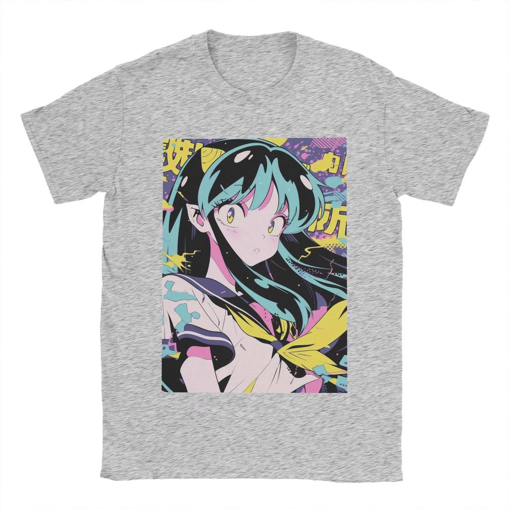 Urusei Yatsura Lum Tshirt Unisex Cotton O Neck Leisure Casual Short Sleeve Summer Graphic Print Anime Y2k Harajuku Oversized Top