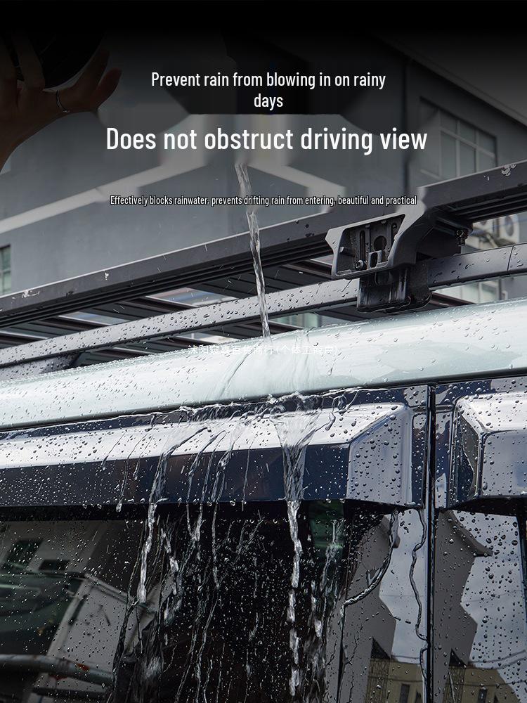 BYD Leopard Titanium 7 Car Window Rain Guards: Thickened, Widened Sun Visors for Enhanced Protection