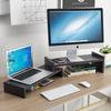 JZ08 Dual Monitor Riser Stand - Glossy Black