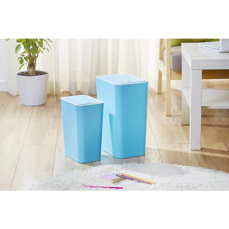 Cartoon Card Captor Sakura Pink Plastic Waste Bin With Lid Kitchen Household Cute Large Ashbin Bucket Creative Pressed Trash Can