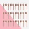 30 Pcs Wooden Honey Stick Wand Syrup Stirrer Dipper Blender Sticks Stirring Spoon Bamboo