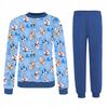 Boys' Cotton Long-sleeved Pajamas Dogs Blue Boys' Pajamas 104 Cotton Long-sleeved Dogs Blue