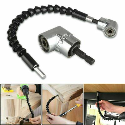 New! Right Angle Drill Bit Flexible Rotary Drill Bit Tool Set Extension Drive Flexible Shaft Attachment