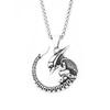 Vintage 316L Stainless Steel Alien Necklace For Men Women Punk Hip Hop Skull Movie Pendant Biker Jewelry Gifts