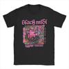 Vintage melni Midi T-krekli Vīriešu Crewneck Pure Cotton T krekls ar īsām piedurknēm T-krekls Liela izmēra drēbes