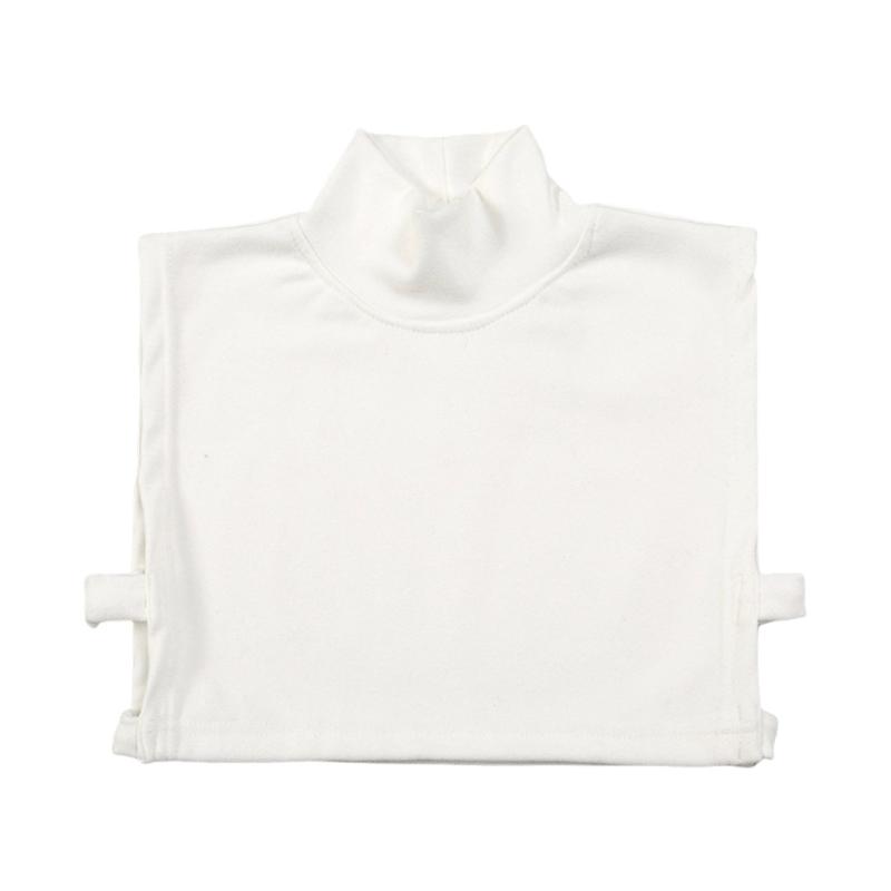 

Turtleneck Collar Detachable Fake Collar Pullover Half Top Mock Neck Blouses Collar High Neck Cover for Women Layering белый