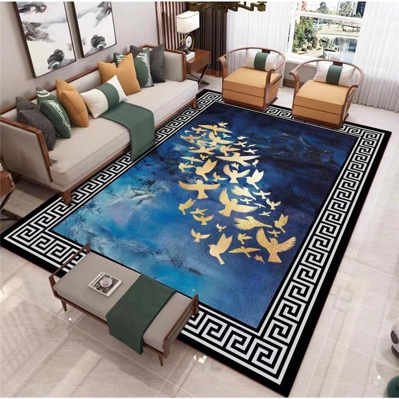 Traditional Chinese Style Area Rug Door Mat For Living Room Study Bedroom Tea Room Sofa Cushion Home Use