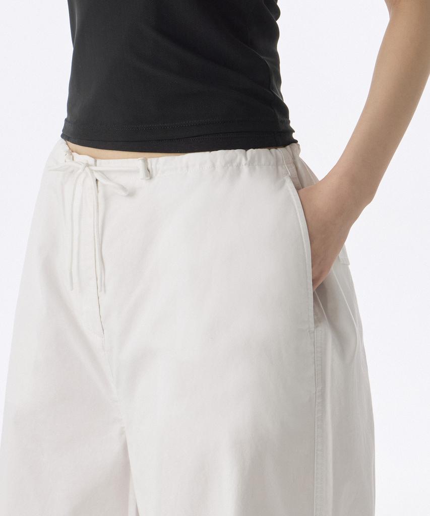 MUSINSA STANDARD WOMAN Women'S Cotton Parachute Pants [White]