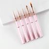 5 Pcs Double-Sided Nails Art Brushes Practical Nails Art Liner Brushes Nail Art Pens Nail Brushes for Long Lines