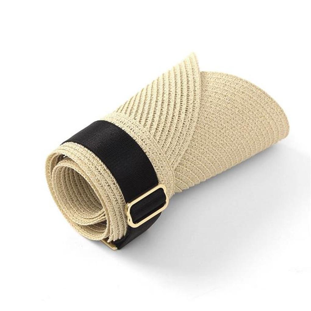 Natural Dol-Dol-I Sun Cap Summer Straw Sun Cap