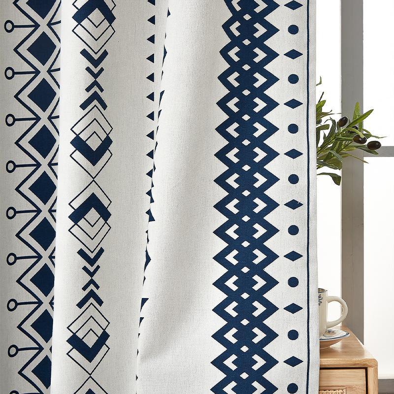 Blackout Curtains, Retro Pattern Design, Grommet Top, Thermal Insulated Drapery, Luxury Vintage Window Treatment for Bedroom Living Room