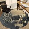 1pc Spiral Skull Office Round Area Rug, Under Office Chairs Bedroom Living Room Home Decor, Room Deco, Available in Various Sizes 074