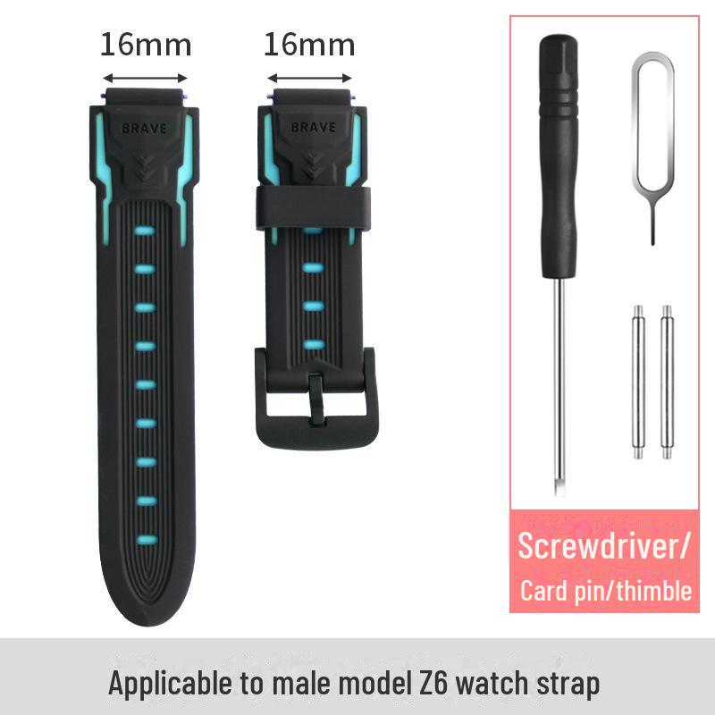 

Сумісний із підробленим брендовим дитячим годинником-телефоном – силіконовий ремінець 16 мм не підходить для годинника Xiaotiancai.