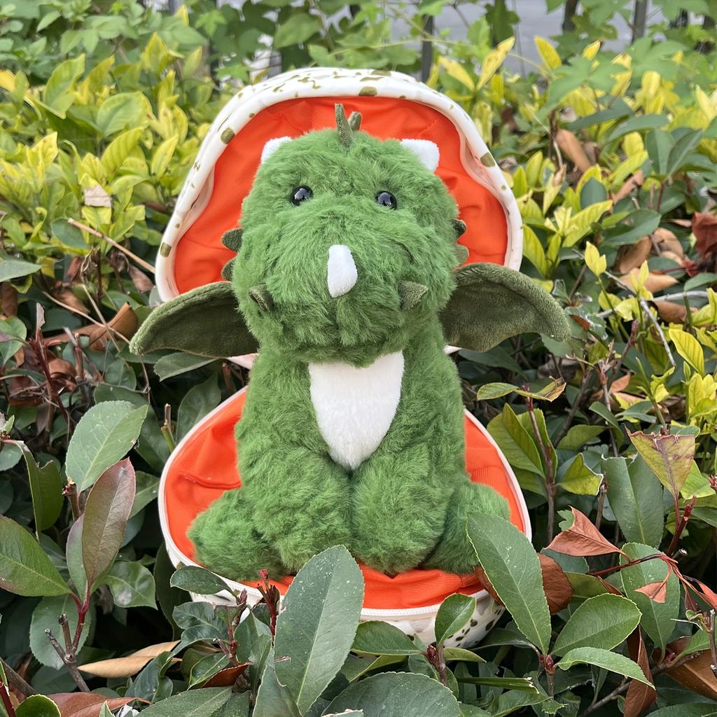 2 Ln 1 Dinosaur Plushies Dinosaur Egg Plush Toys With Wings Green Dinosaur Cuddly Hugging Sleeping Doll Funny Gift Kids Birthday