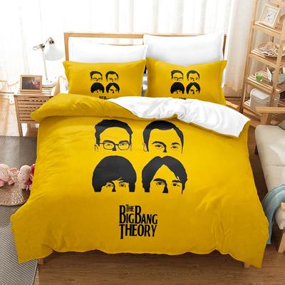 3D Printed Big Bang Theory Bedding Set TBBT Duvet Cover 3Pcs Cover Single Twin Quilt Bedclothes Cover Home Textile