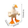 1pc Duck Statue Ornament Funny Muscle Duck Statue Decoration Resin Crafts Sculpture Ornament Decoration