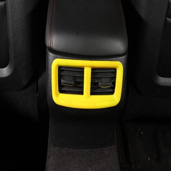 Rear Air Conditioner Vent Outlet Trim Cover for Dodge Challenger 2015-19 Yellow