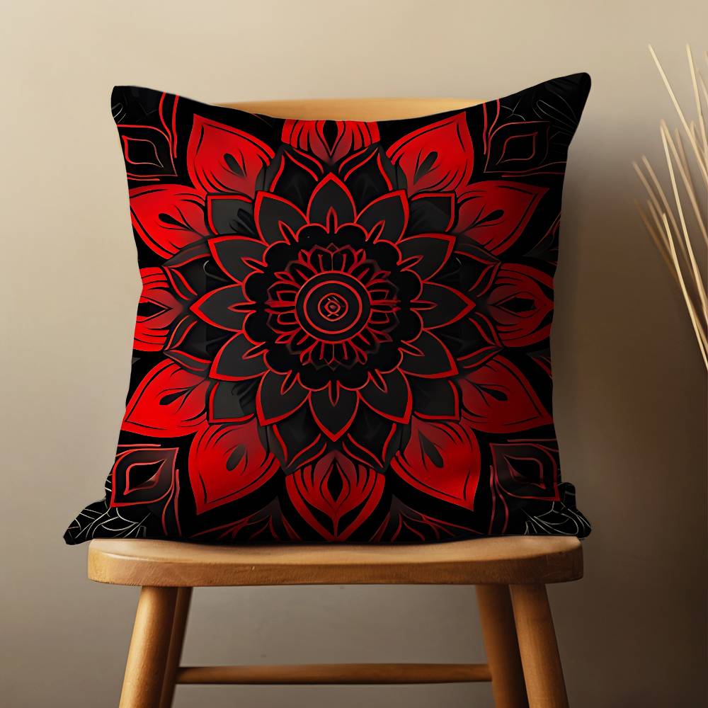Beauty Mandala Art Totem Pillow Case For Room Sofa Cushion Cover Suitable For Home Bedroom Decoration And Protector