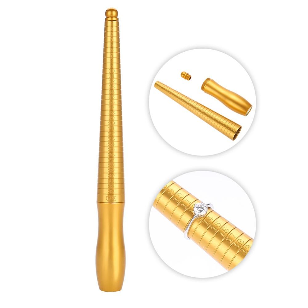 HK Size Ring Sizer Copper Material Ring Gauge Durable Ring Mandrel  Ring Sizing