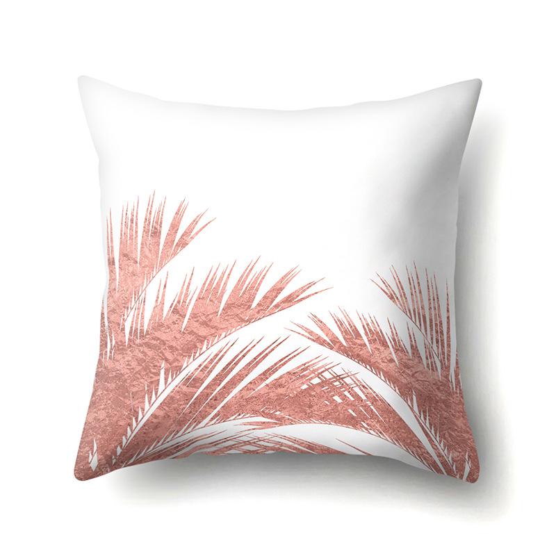 Polyester Pillow Case Automobile Decoration Home Printed Pillow Case Waist Cushion Cover Car Cushion Head Cushion Cover