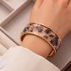 Creative Gradual Change Color Full Diamond Bright Open Bracelet Women Light Luxury Personality Advanced Sense Bracelet