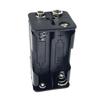Pack of 5 4xAA Battery Holder Storage Box Case Battery Snap Connector Battery Storage Boxes Black Enclosure with 9V