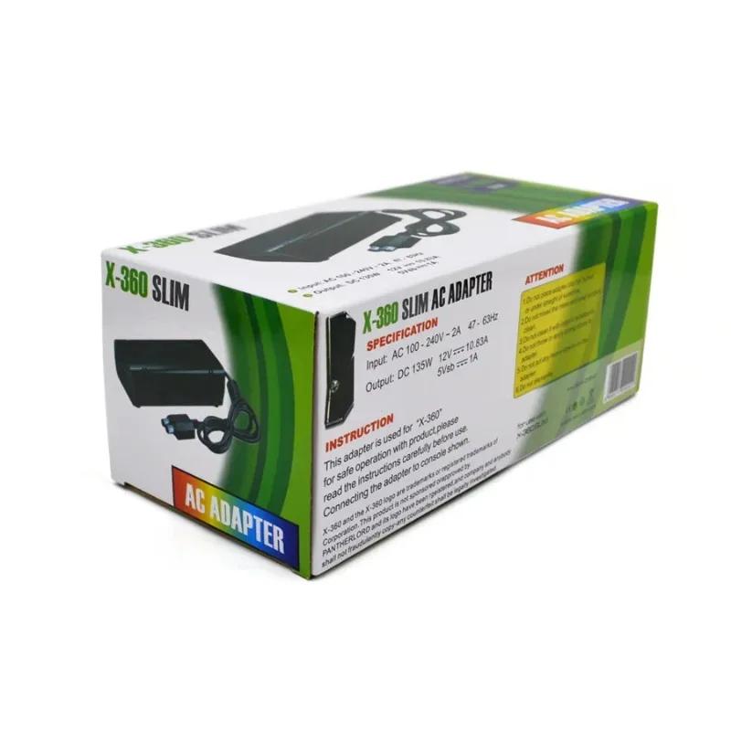 Für Xbox 360 Slim Konsole EU/US Stecker Netzteil 110-240V AC Adapter Ladegerät mit Kabel