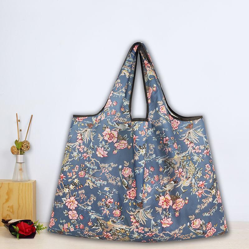 Eco-Friendly Large Capacity Flower Tote - Foldable, Waterproof, and Convenient for Shopping