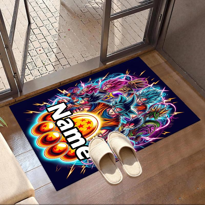Benutzerdefinierter Name Personalisierter One Piece Druck Teppich, Vielseitiger Heimdekor Teppich, für Spielzimmer, Wohnung, Balkon, Eingangsbereich, Flur Geschenk