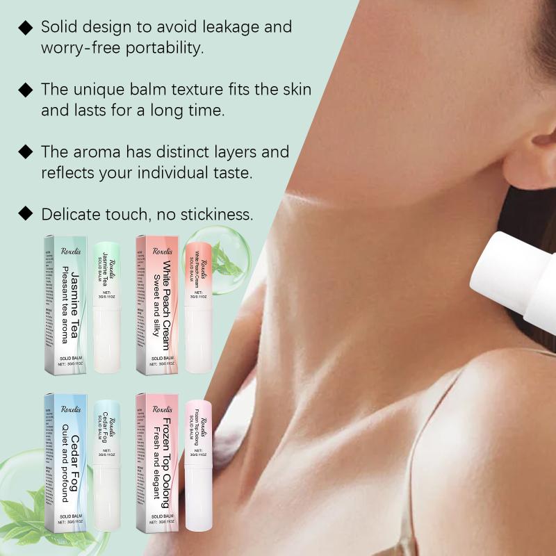 Women Perfume Solid Light Fragrance Lasting Floral Scent Sweet Jasmine Peach Aroma Enhance Attraction Pheromone Solid Perfume