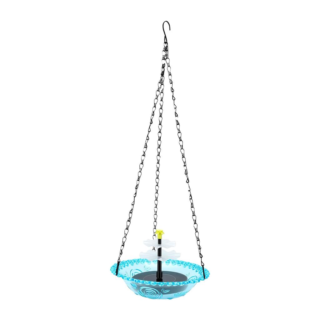 Hanging Bird Bath Fountain Solar Powered Hanging Bird Fountain for Garden Outdoor