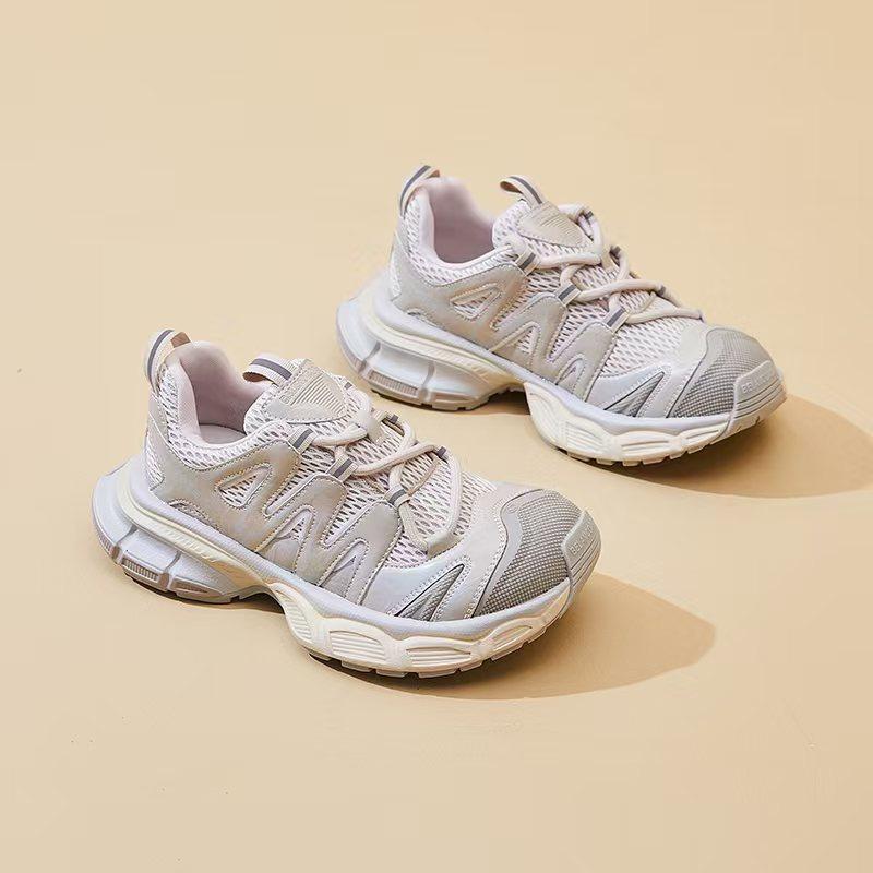 

Thick-soled dad shoes women s new mountain shoes increase height and thinness mesh surface breathable and lightweight sports and leisure shoes 35