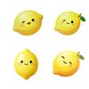 Non Slip Insulation Cup Mats 4PCS Cute Lemon Shape Wooden Coasters, Non-slip Heat Pads, Functional Coffee Table Coasters Decorative Tableware