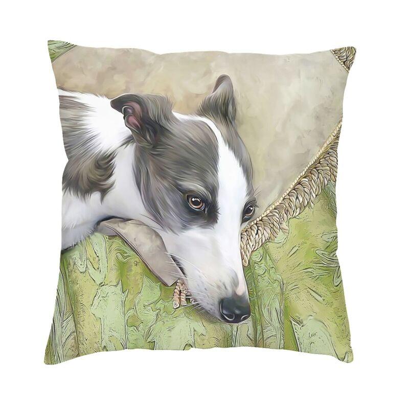 Italian Greyhound Cushion Covers 45x45cm Velvet Whippet Sihthound Dog Throw Pillow Case for Sofa Square Pillowcase Home Decor