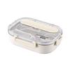 Titanium Lunch Box Students Office Workers - Leakproof 4-Compartment Bento Container Microwave Safe Insulated Portable