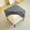 New Jacquard Ottoman Cover Square Stretch Chair Covers Anti-dirty Wear-resistant Footrest Cover for Bedroom Party Hotel