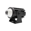 2Pcs Universal Motorcycle LED Headlight Projector Lens Dual Color ATV Scooter Dr