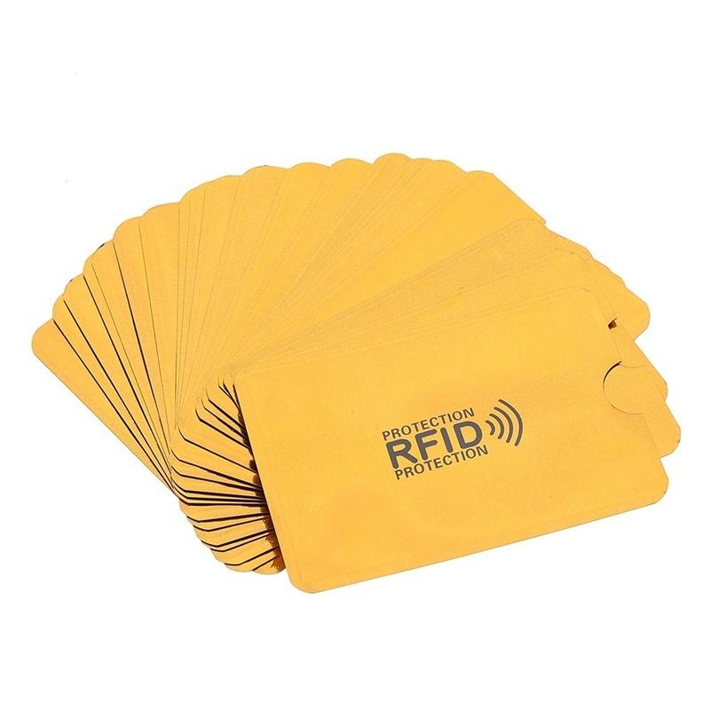 5/10 ks hliníkový držák kreditní karty Anti Rfid Anti-čtečka Blokování pouzdra na bankovní kartu Ochrana obalu