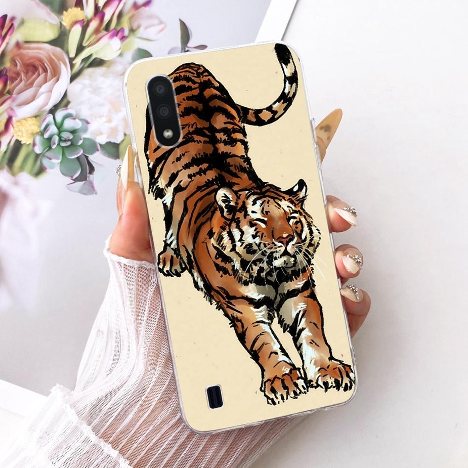 For Samsung Galaxy A01 Case SM-A015F New Luxury Painted Cover Soft Slim Phone Case For Samsung A01 M 01 Galaxy M01 Fundas Bumper